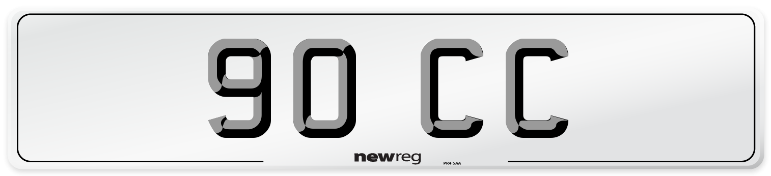 90 CC Number Plate from New Reg